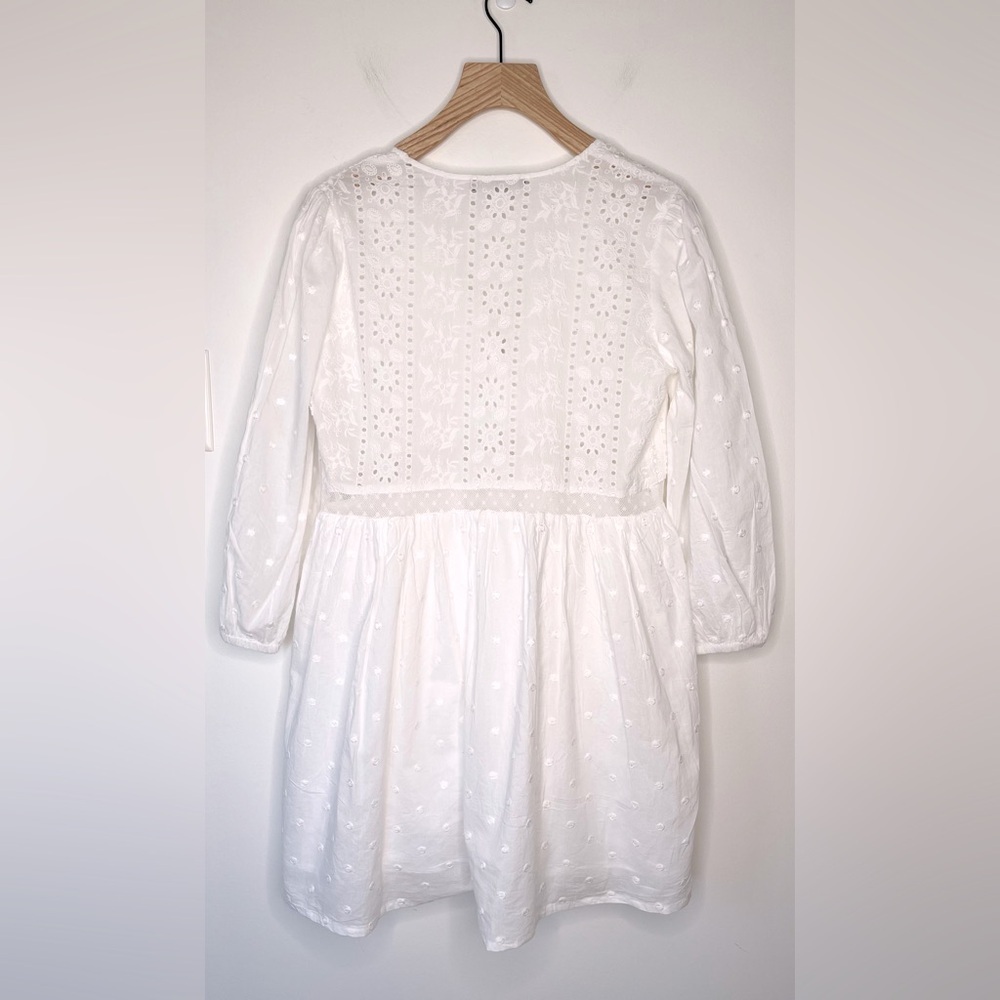 Black Tape_ White Eyelet Mini Dress - Picture 12 of 12